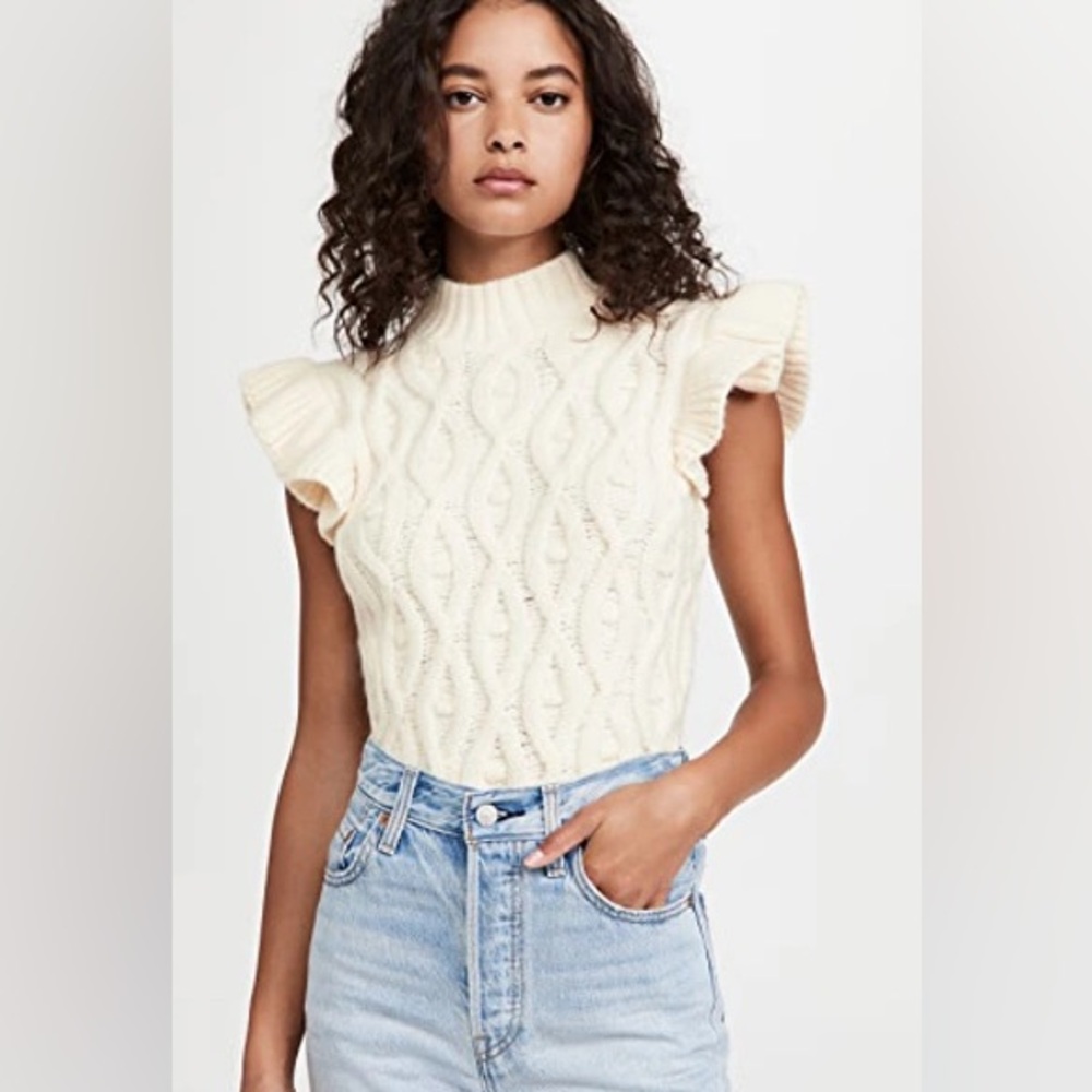 Line & Dot Erica Ruffle Sweater Top - Picture 2 of 5